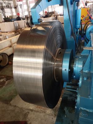 Traverse winding line for steel strip
