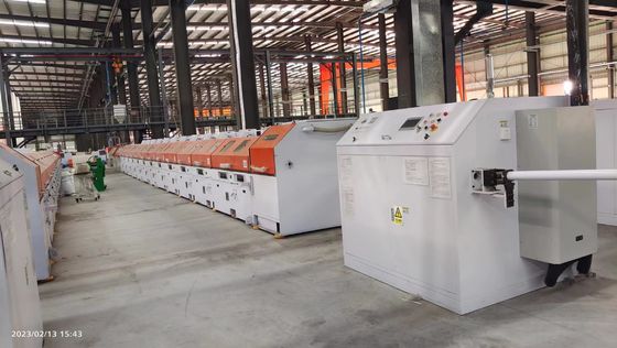 Updated technique flux cored welding wire production line